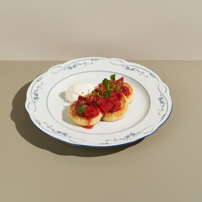 Сырники с клубничным вареньем